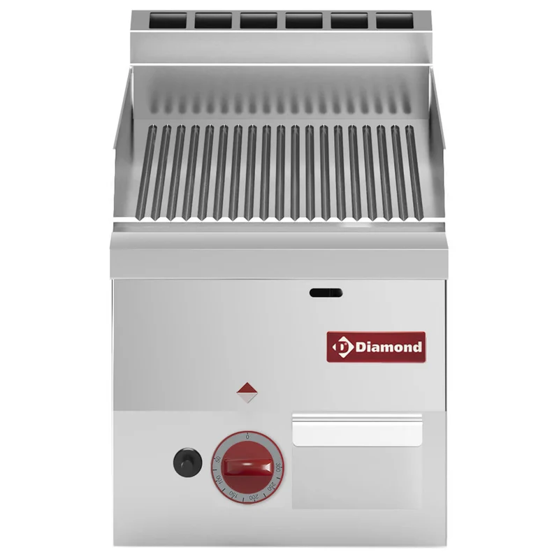 Plaque de cuisson gaz surface nervurée - Plancha gaz - Diamond