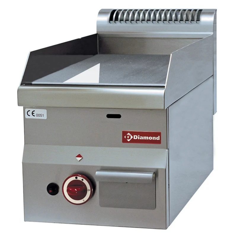 Plaque de cuisson gaz en surface lisse - Plancha gaz - Diamond