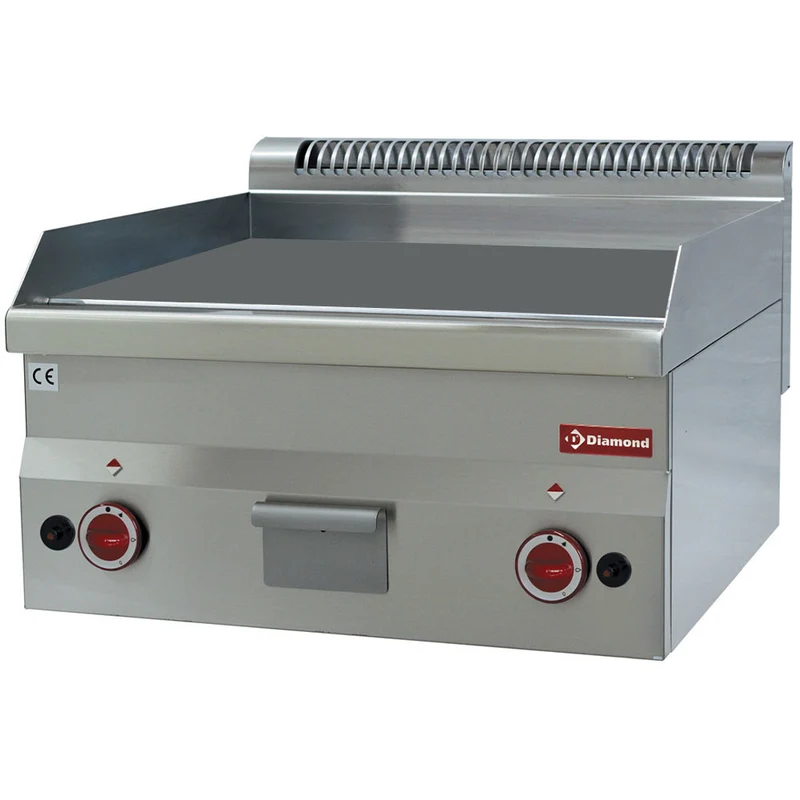 Plaque de cuisson gaz avec surface lisse - Plancha gaz - Diamond