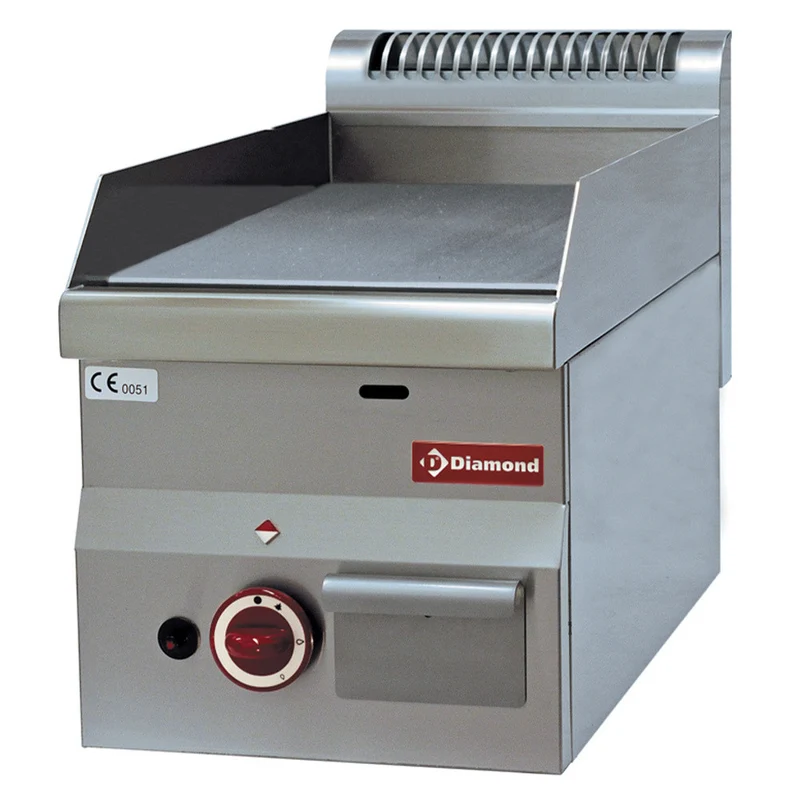Plaque de cuisson gaz surface lisse - Plancha gaz - Diamond