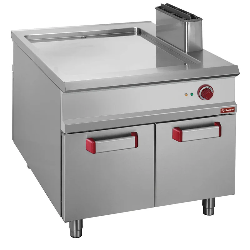 Plaque de cuisson lisse gaz - armoire GN2/1 - Plancha gaz - Diamond