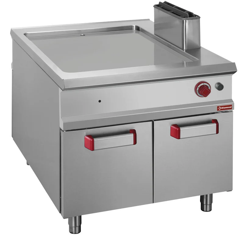 Plaque de cuisson lisse gaz /armoire GN2/1 - Plancha gaz - Diamond