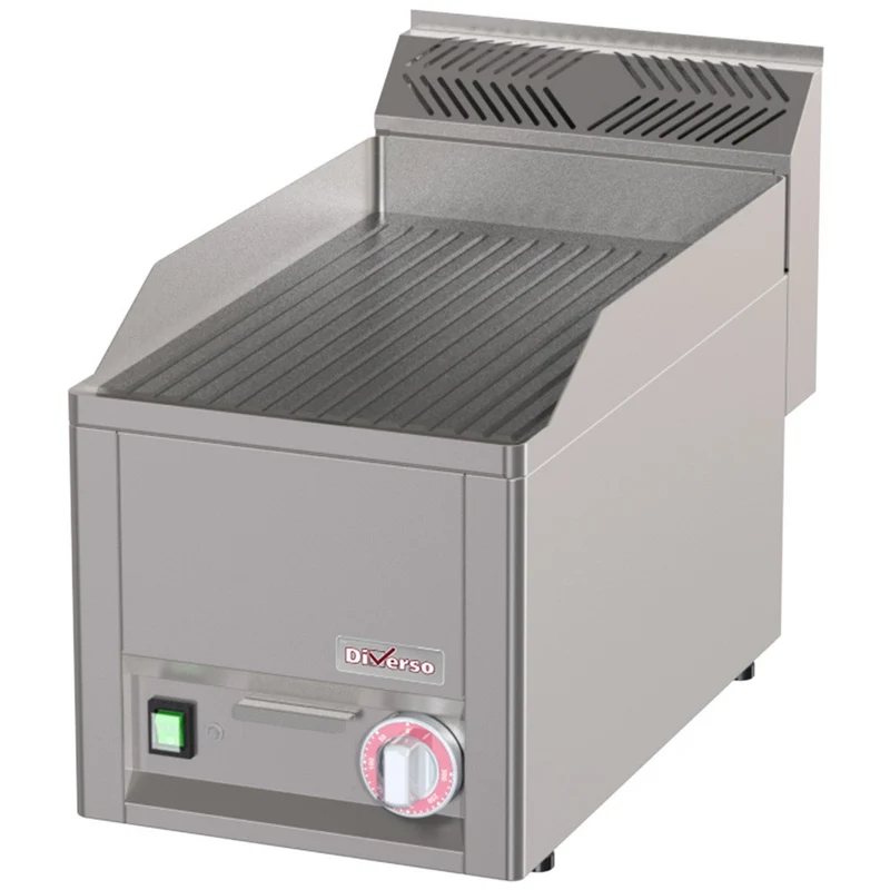 Plaque de cuisson électrique, rainurée - Diverso - 3 kW - Diamond