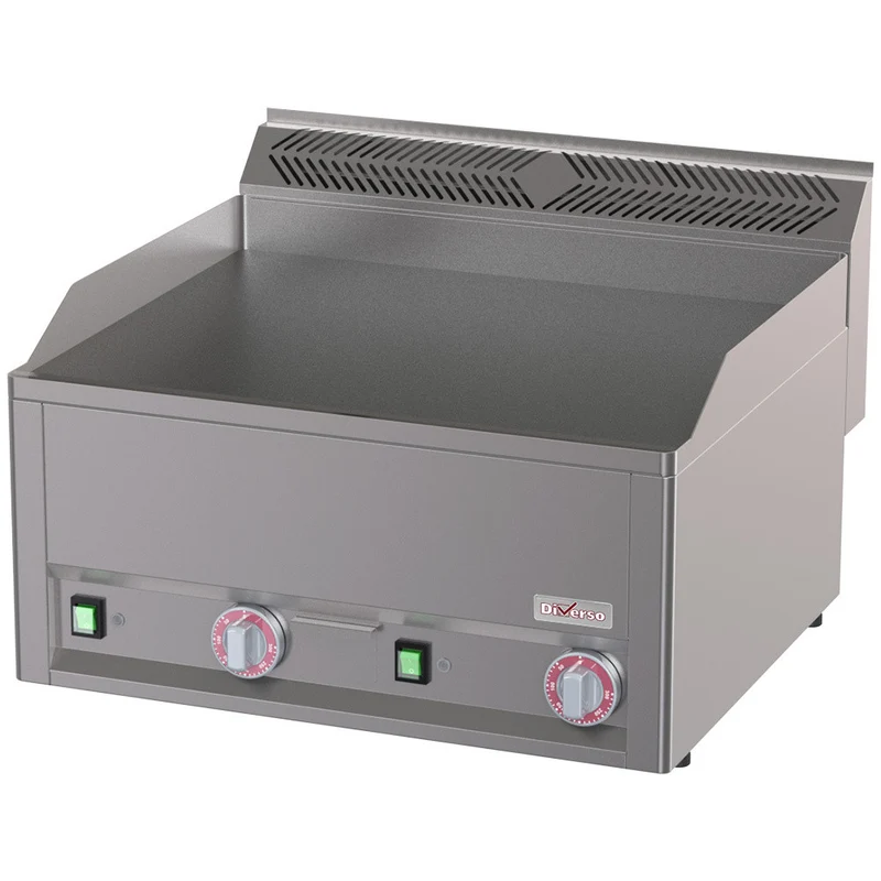 Double plaque de cuisson électrique lisse - Diverso - 6 kW - Diamond