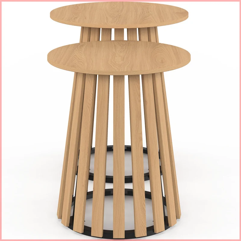 Tables d'appoint Camélia - lot de 2