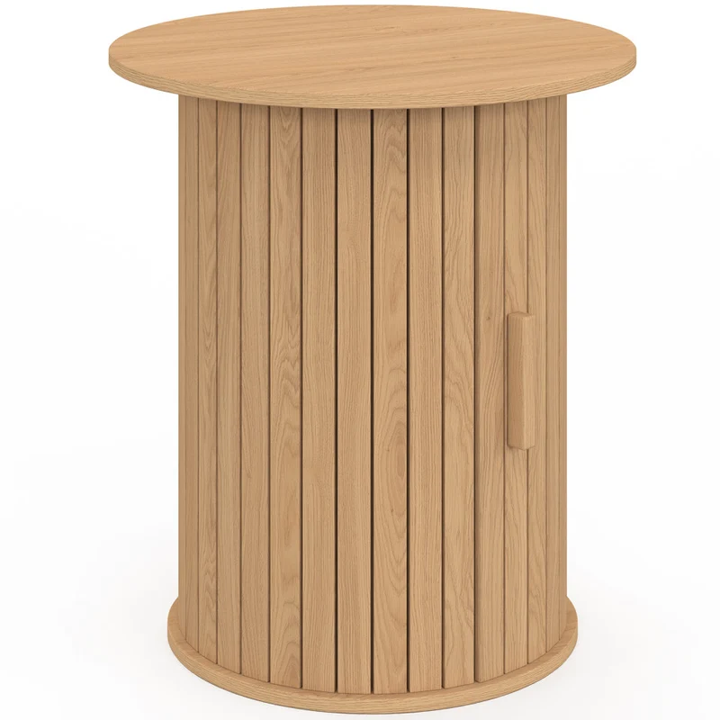 Table d'appoint Albane lattes avec rangement
