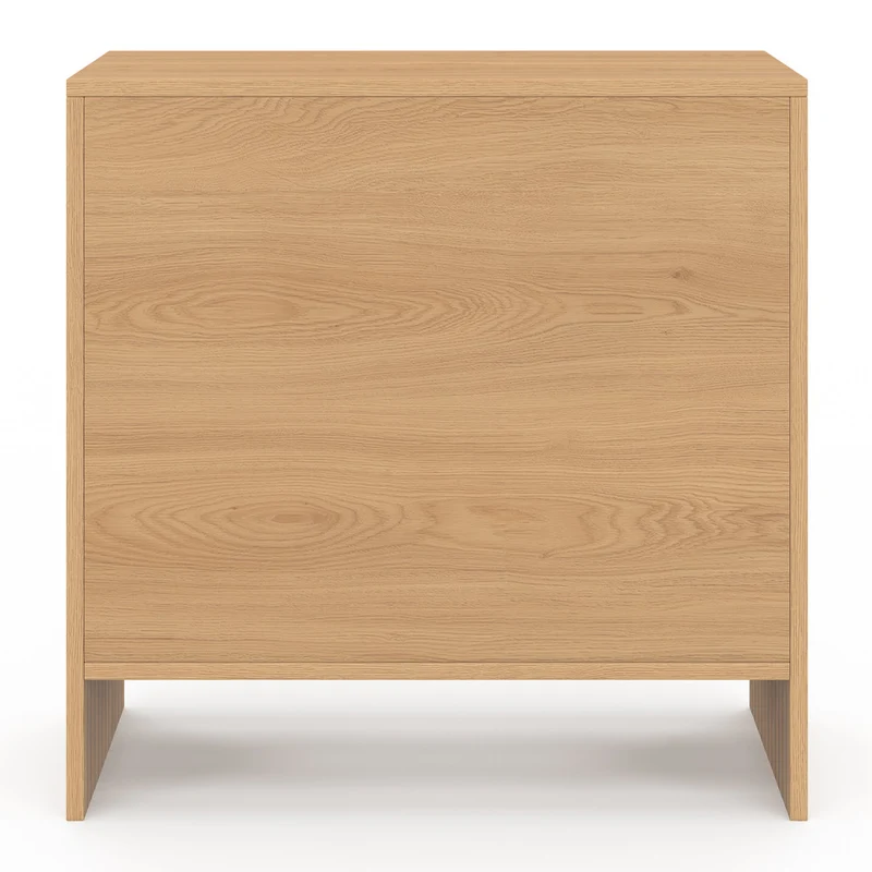 Table d'appoint mini bar Faustine bois et effet lattes