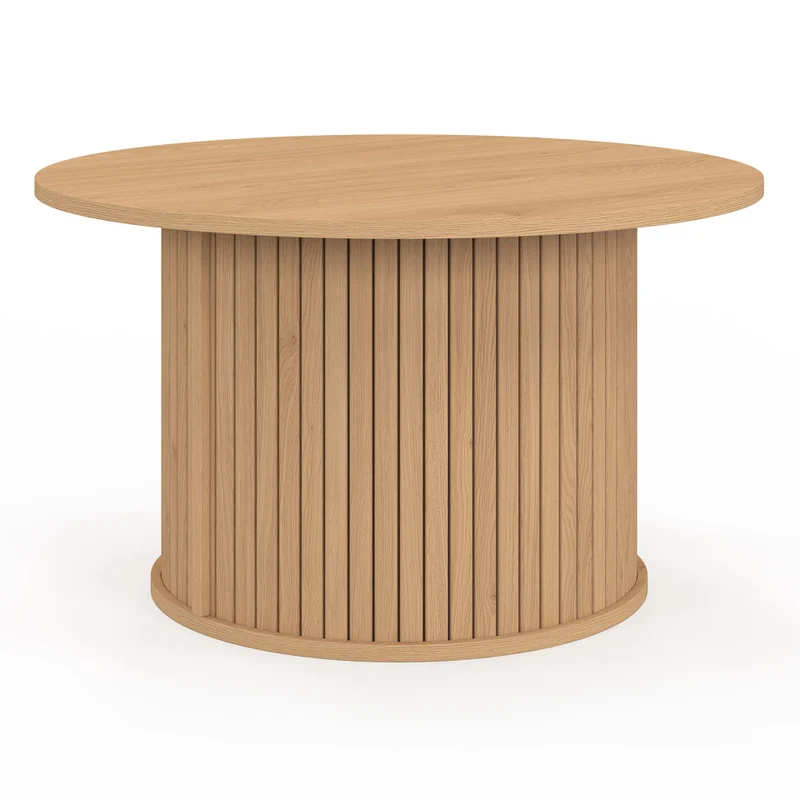 Table basse ronde Albane pieds lattes Ø70cm