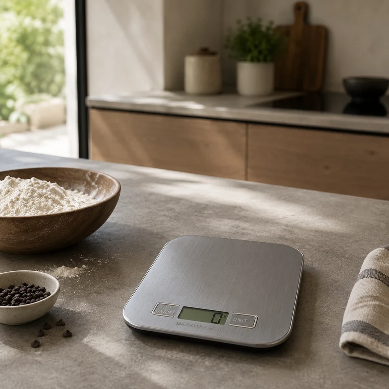 Balance de cuisine électronique en acier inoxydable