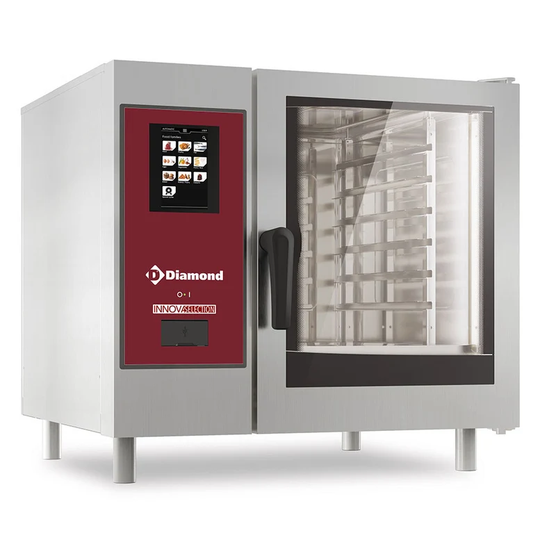 Four gaz touch vapeur directe / convection 6 x GN - Diamond