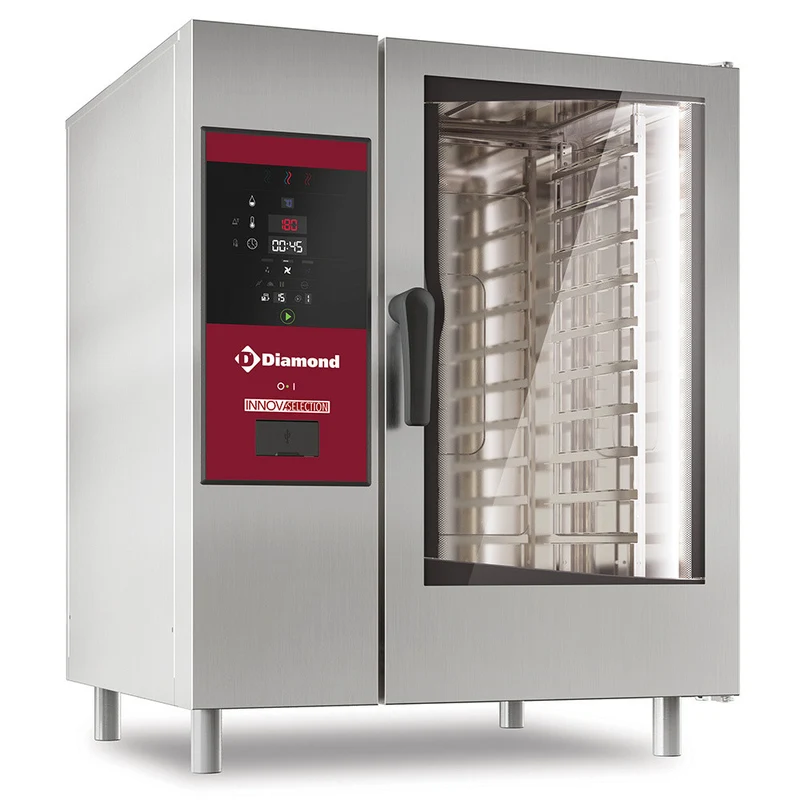 Four électrique vapeur boiler/ convection 10 GN - 19 kW - Diamond