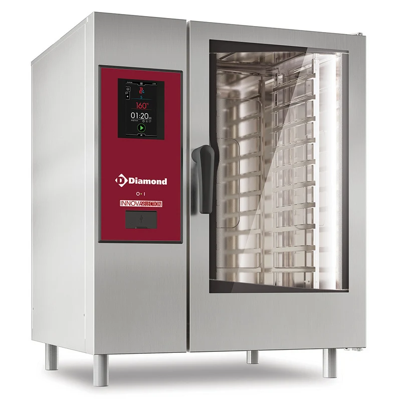 Four électrique touch vapeur directe / convection 10 x GN - 19 kW - Diamond