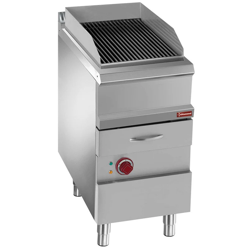 Grill vapeur électrique fonte - module 1/2 - 6 kW - Diamond