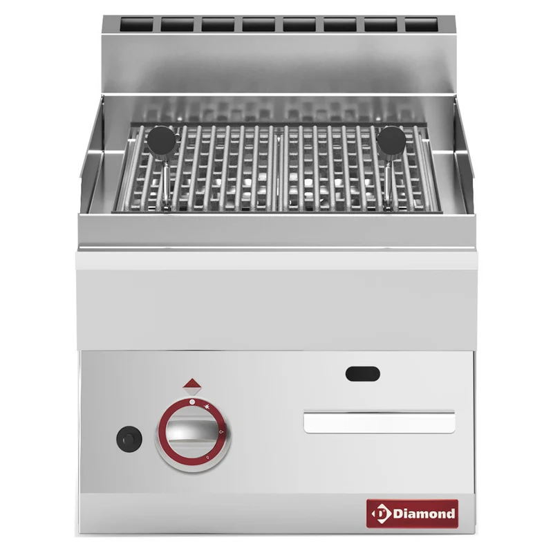 Grill pierre de lave gaz grille de cuisson fonte - Diamond