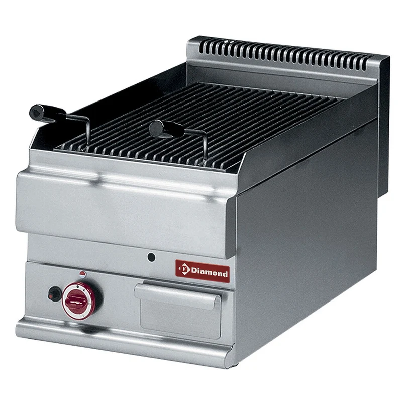 Grill pierre de lave gaz grille en fonte - Réf. G65/GPL4T - Diamond