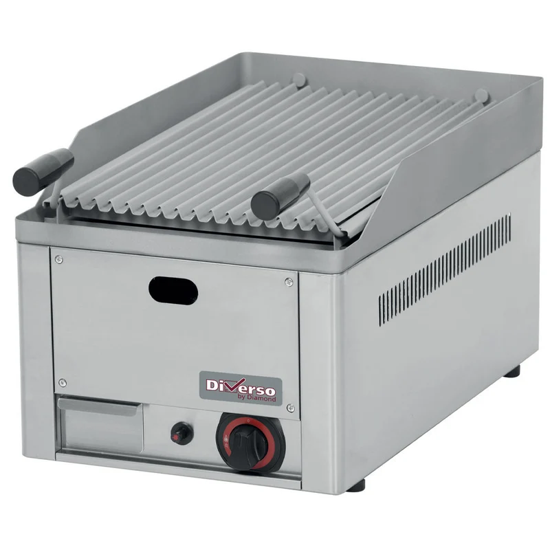 Grill pierre de lave 1/2 module 4kw - Diverso