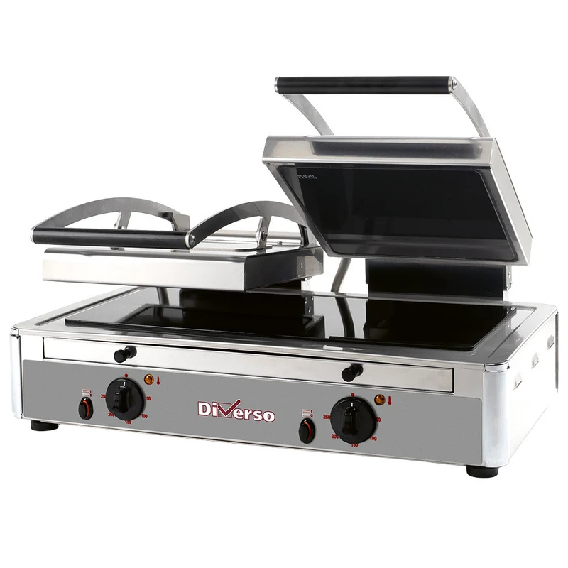 Grill Panini Double vitrocéramique - Diverso - 3,4 kW - Diamond