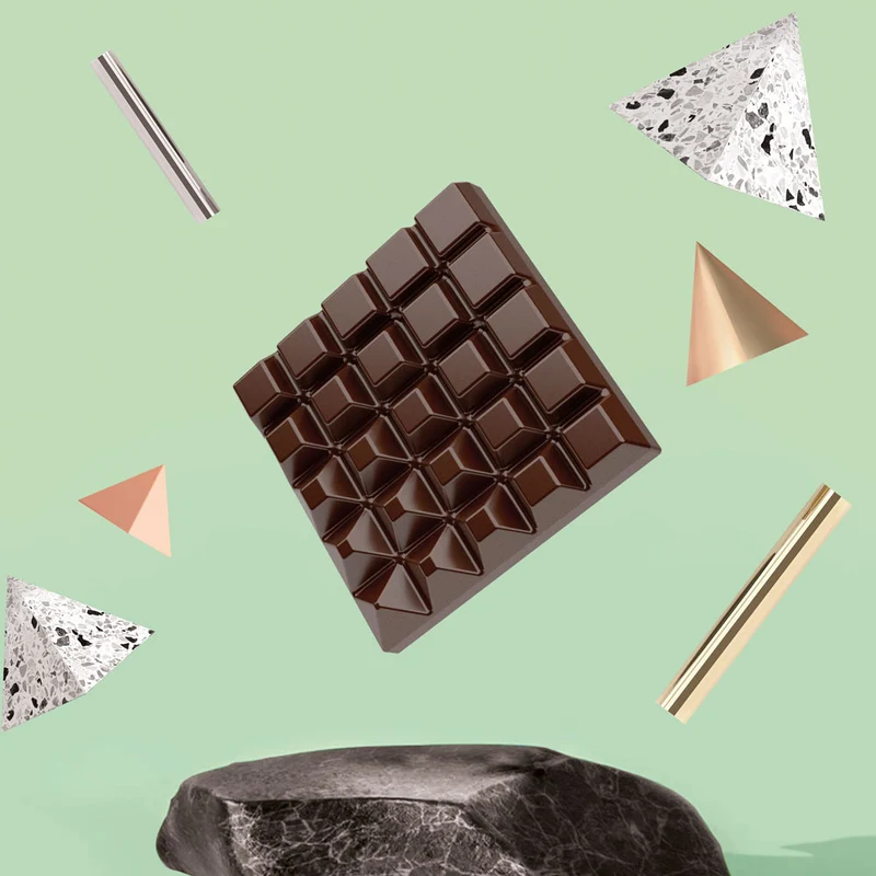 Moule Chocolat - carré - Evolution