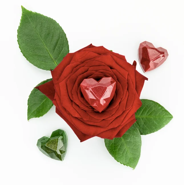 Moule Chocolat - coeur diamant