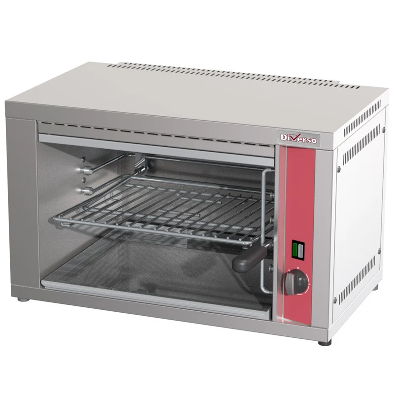 Salamandre électrique, avec grille réglable par levier - Diverso - Toaster professionnel - 4,4 kW - Diamond