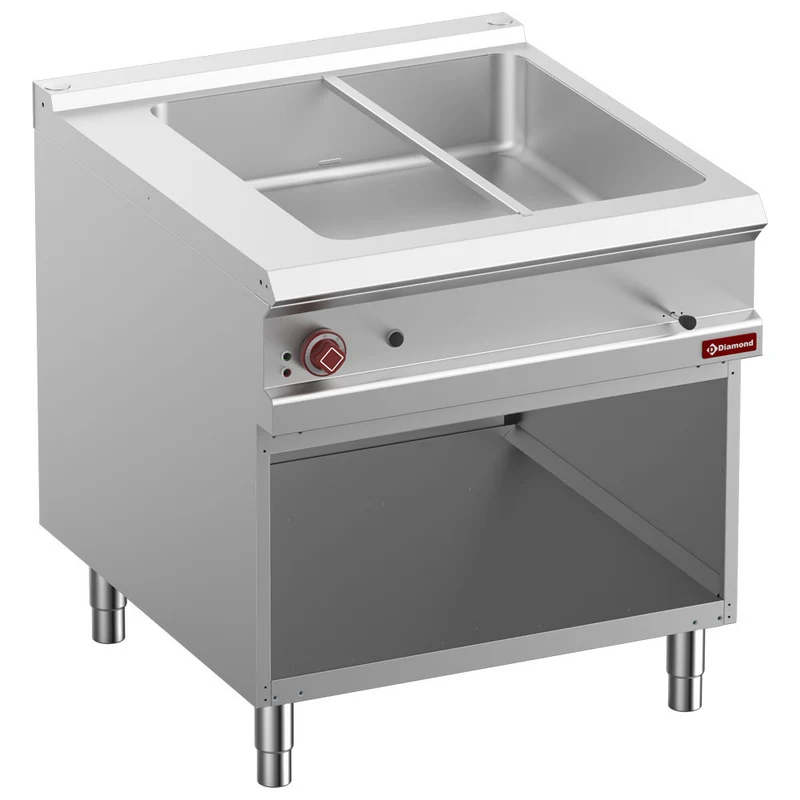 Bain-marie électrique 8xGN1/3- armoire - 6 kW - Diamond