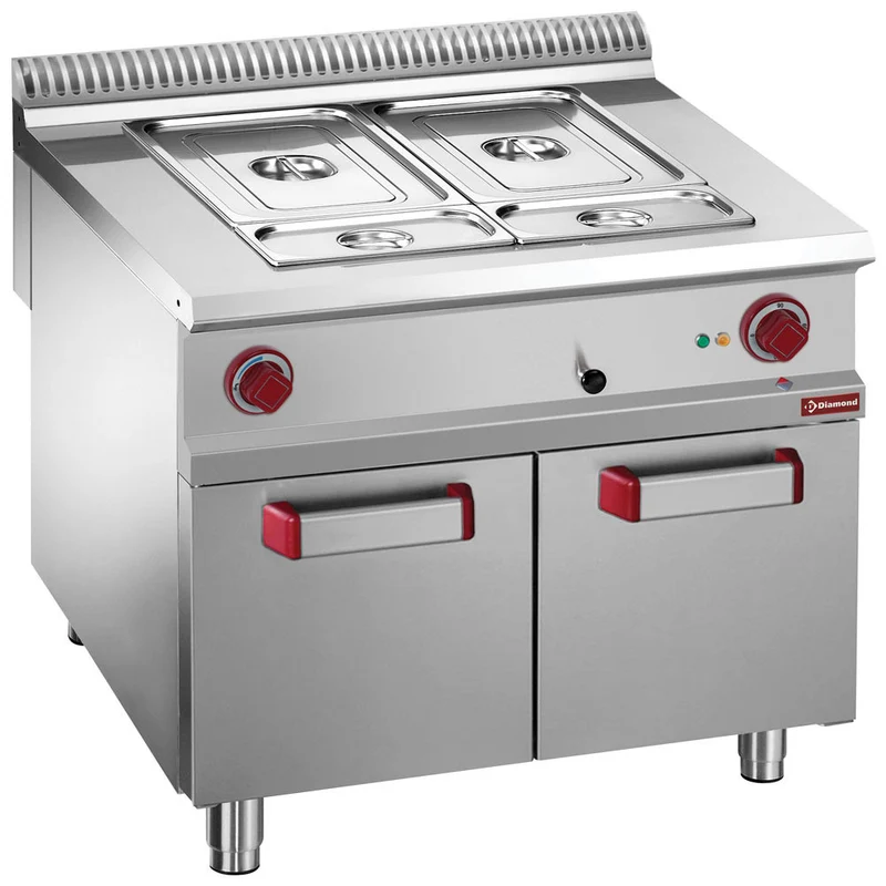 Bain-marie électrique 8xGN1/3 - armoire - 6 kW - Diamond