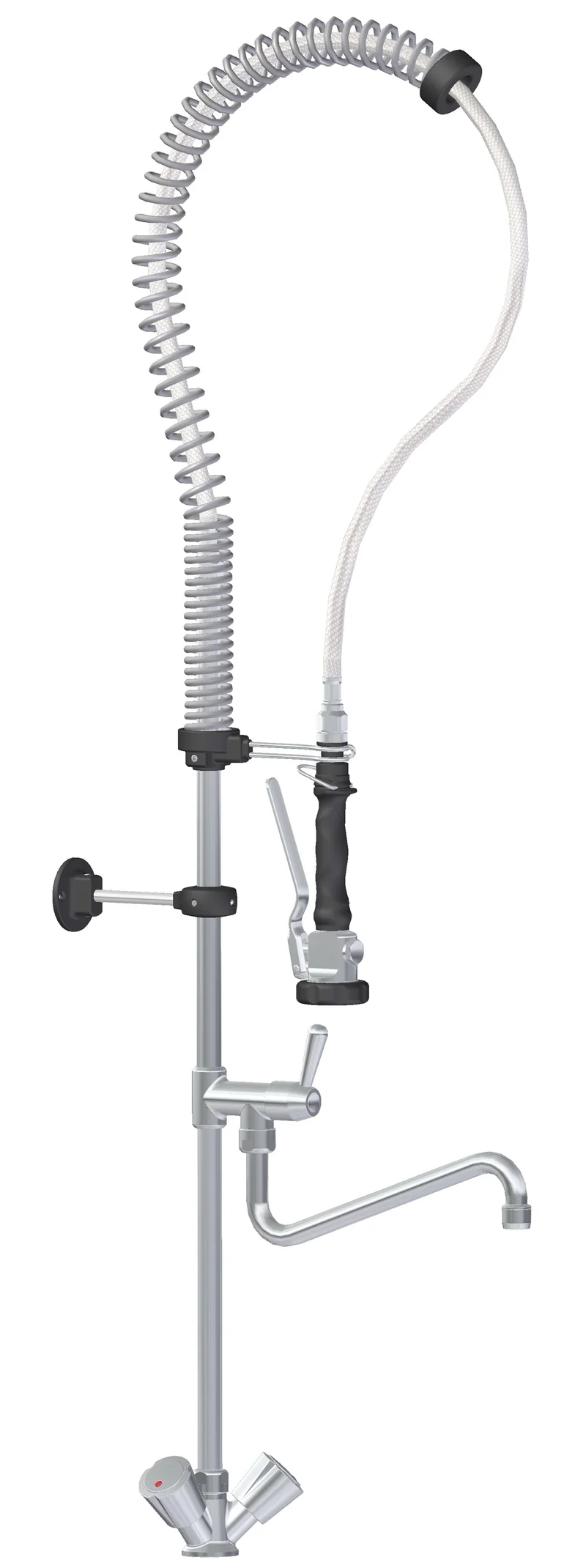 Douchette simple croisillon avec robinet