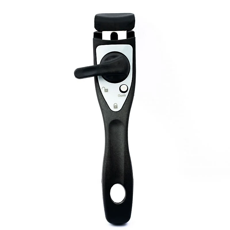 Batterie de cuisine revêtement pierre avec manche amovible 10 pièces Herzberg - Noir