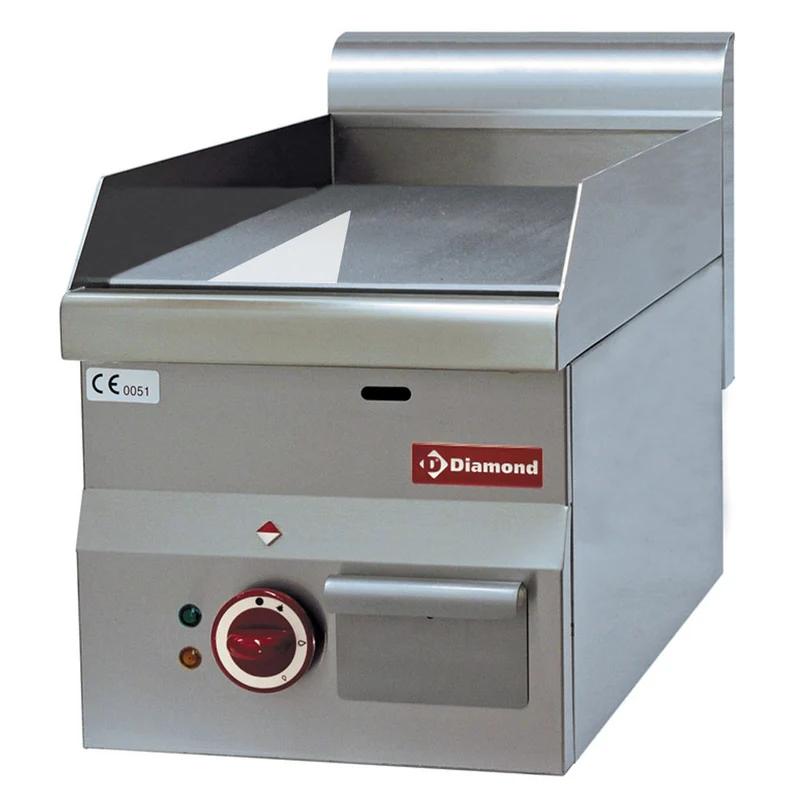 Plaque de cuisson électrique lisse chrome - 3 kW - Diamond