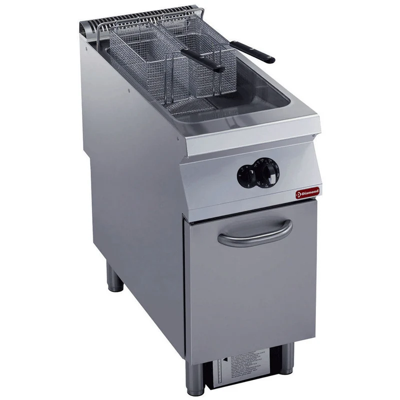 Friteuse gaz 1 cuve -y- 23 litres - sur meuble - Diamond
