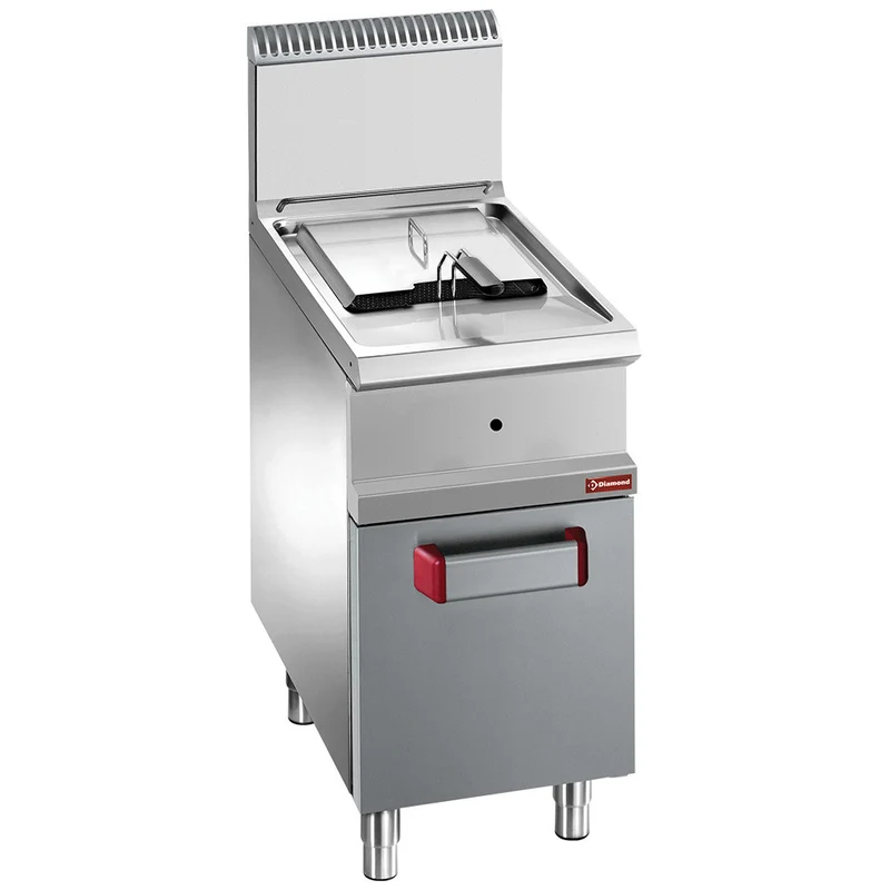 Friteuse gaz cuve 14 litres sur armoire - Diamond