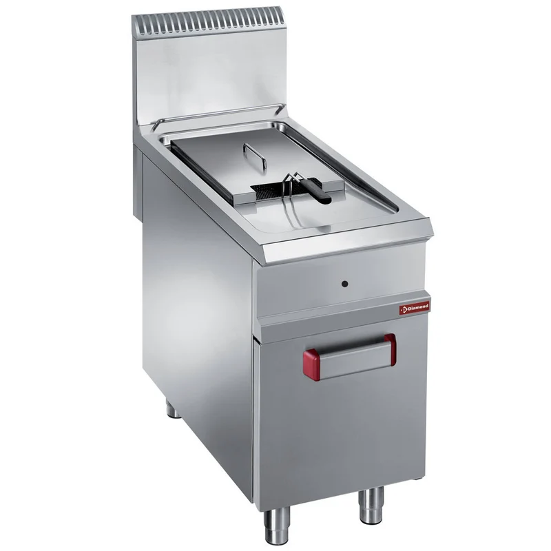 Friteuse gaz cuve 18 litres sur meuble - Diamond