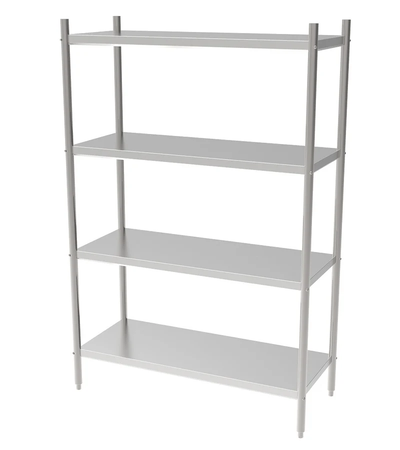 Étagère démontable 4 niveaux 900x500x1800 inox 50 L - Rayonnage de chambre froide - Combisteel