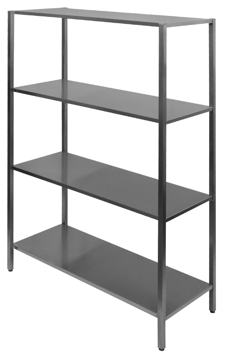 Etagère démontable 4 niveaux 2000x400x1800 inox - Rayonnage de chambre froide - Combisteel