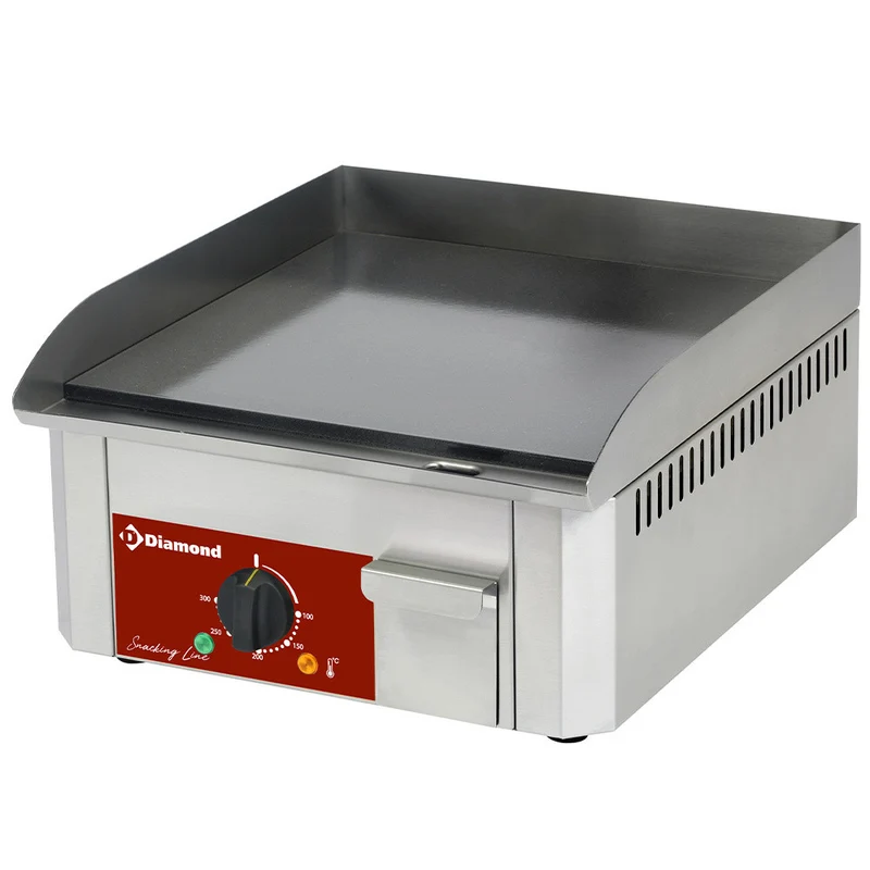 Plaque à snacker électrique -émaillée - 3 kW - Diamond