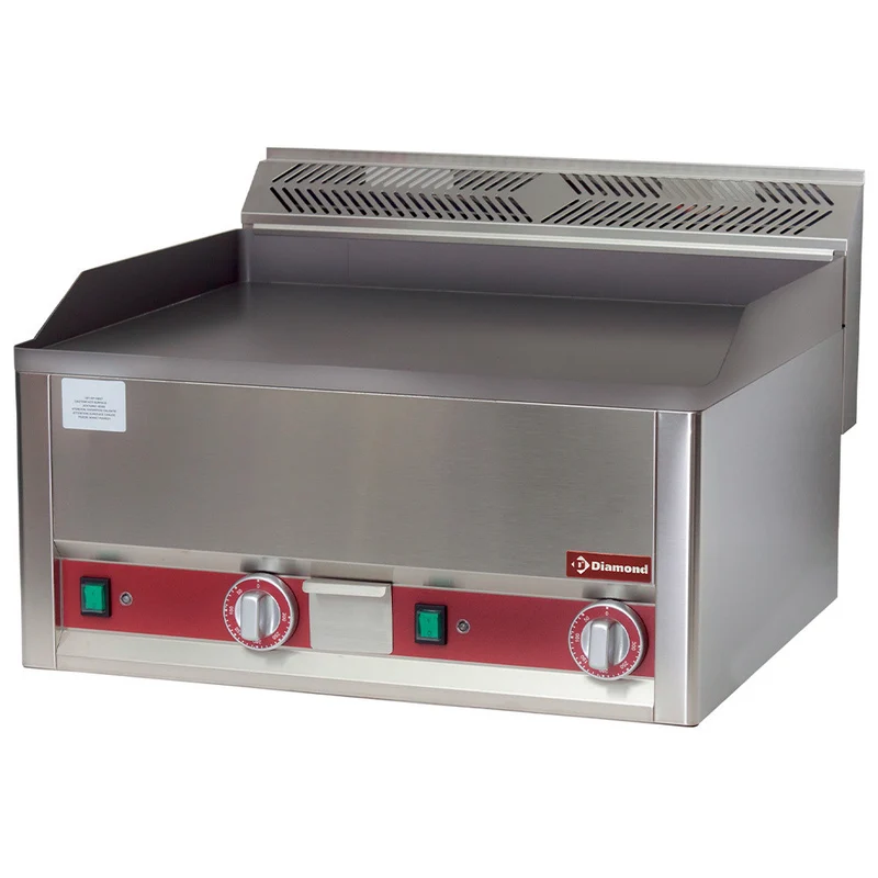 Double plaque de cuisson électrique lisse - 6 kW - Diamond