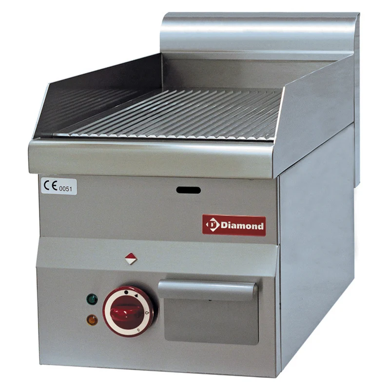 Plaque de cuisson électrique - rainurée - Réf. E60/PR3T - Diamond