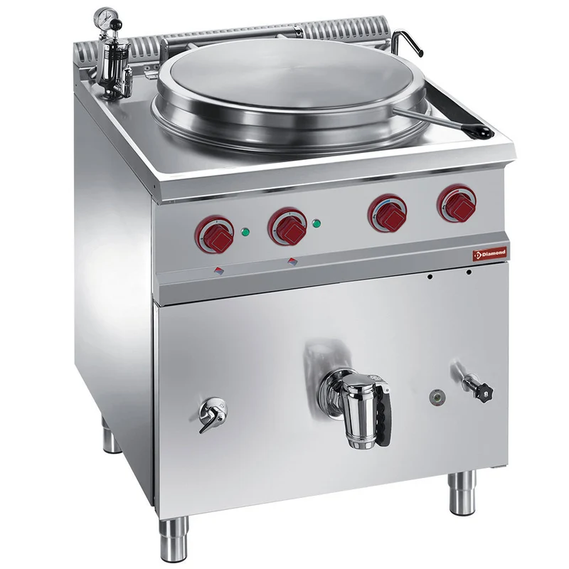 Marmite ronde électrique 50 lt chauff. indirect - 9 kW - Diamond