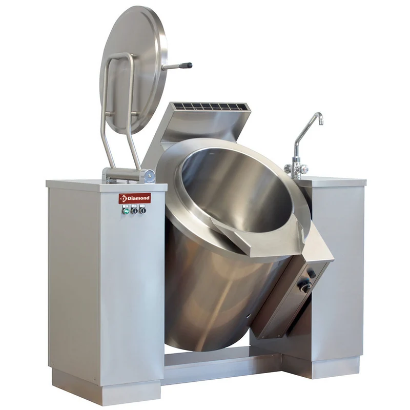 Marmite bascul gaz 200 lt - chauffe indirect - Diamond