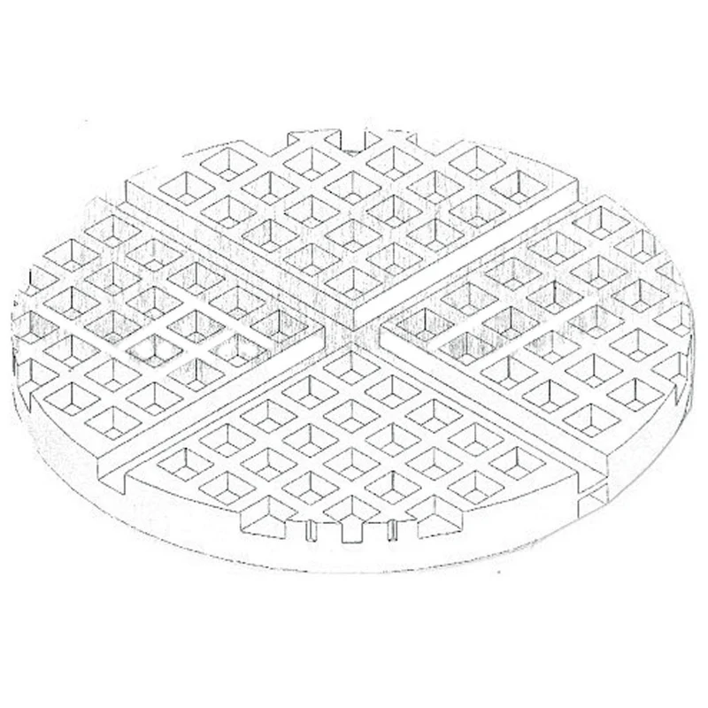 Gaufrier élec pour 4 éventails gaufrés - 1,6 kW - Diamond