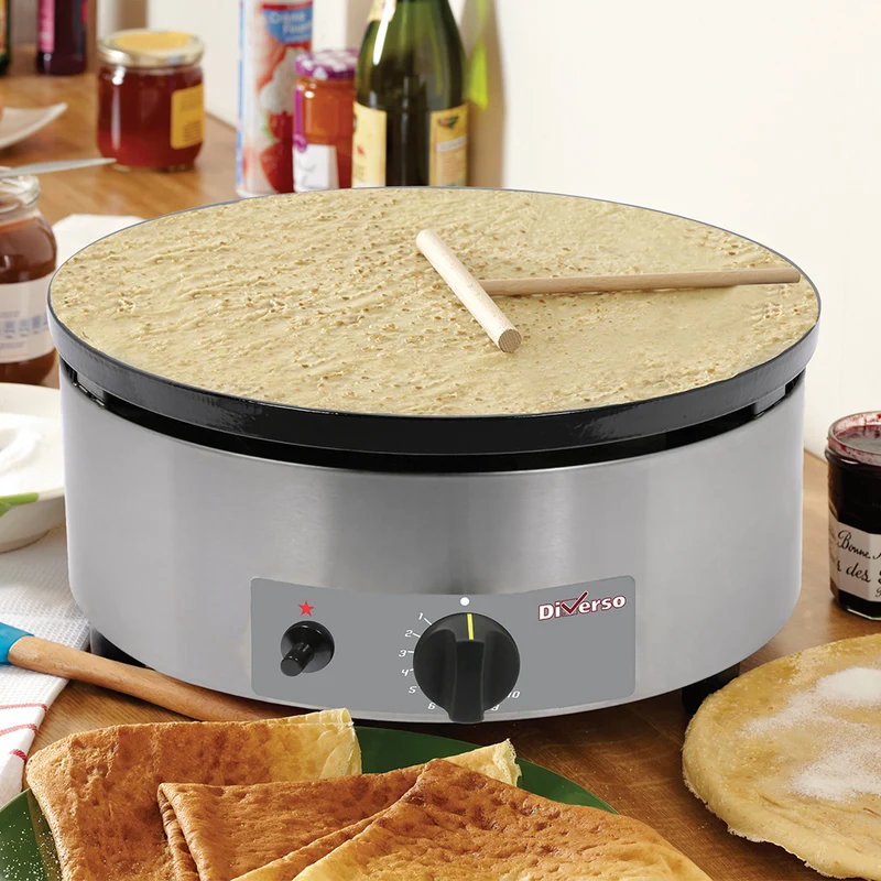 Crêpière haut rendement, gaz, Ø 400 mm "émaillée" - Diverso