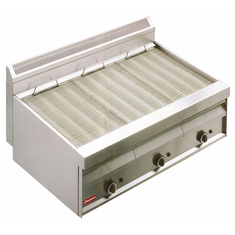 Grill vapeur gaz avec grille en -O- top - Diamond