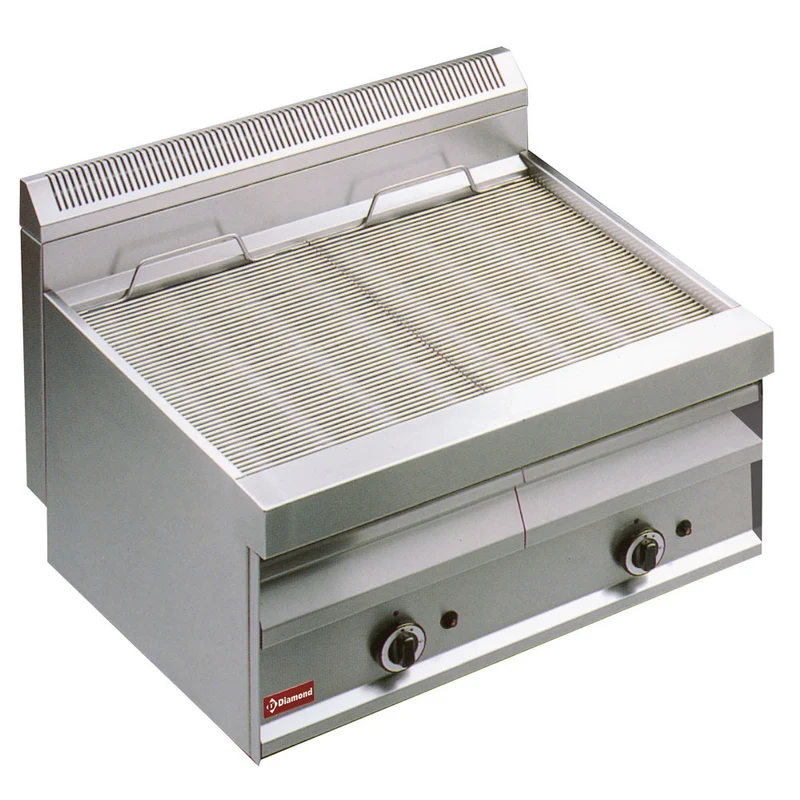 Grill-vapeur gaz avec grille de cuisson en -o- top - Diamond