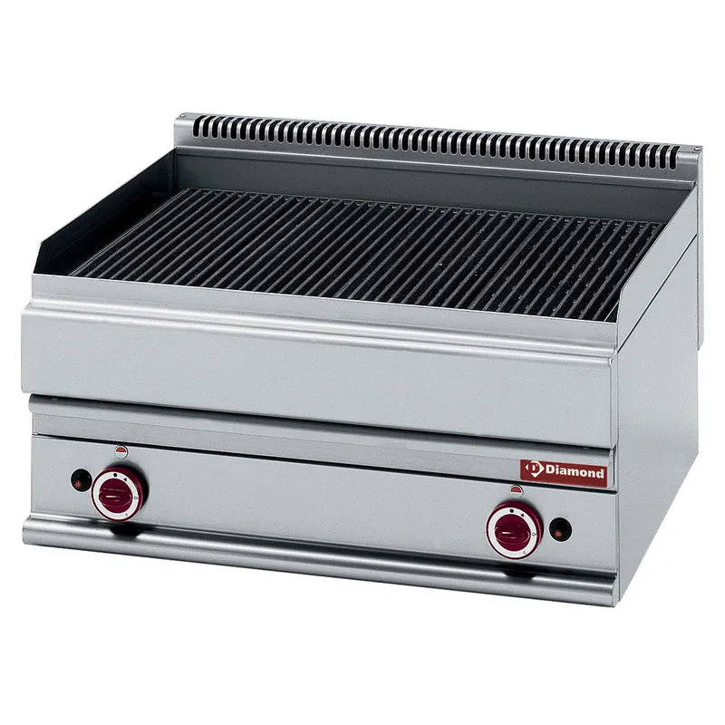 Grill vapeur à gaz - grille cuisson fonte - Diamond