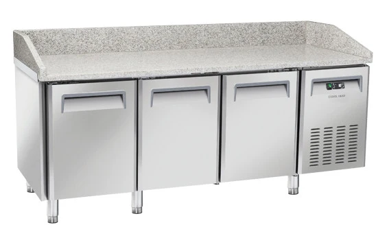 Table réfrigérée à pizza 3 portes - QZ 30 - 640L - 800mm - Cool Head inox 450 W - Coolhead