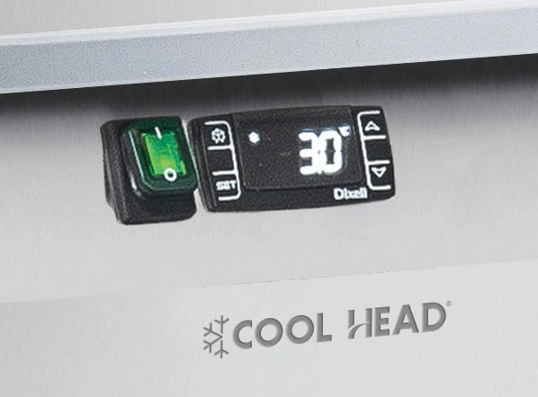 Table réfrigérée à pizza 3 portes - QZ 30 - 640L - 800mm - Cool Head inox 450 W - Coolhead