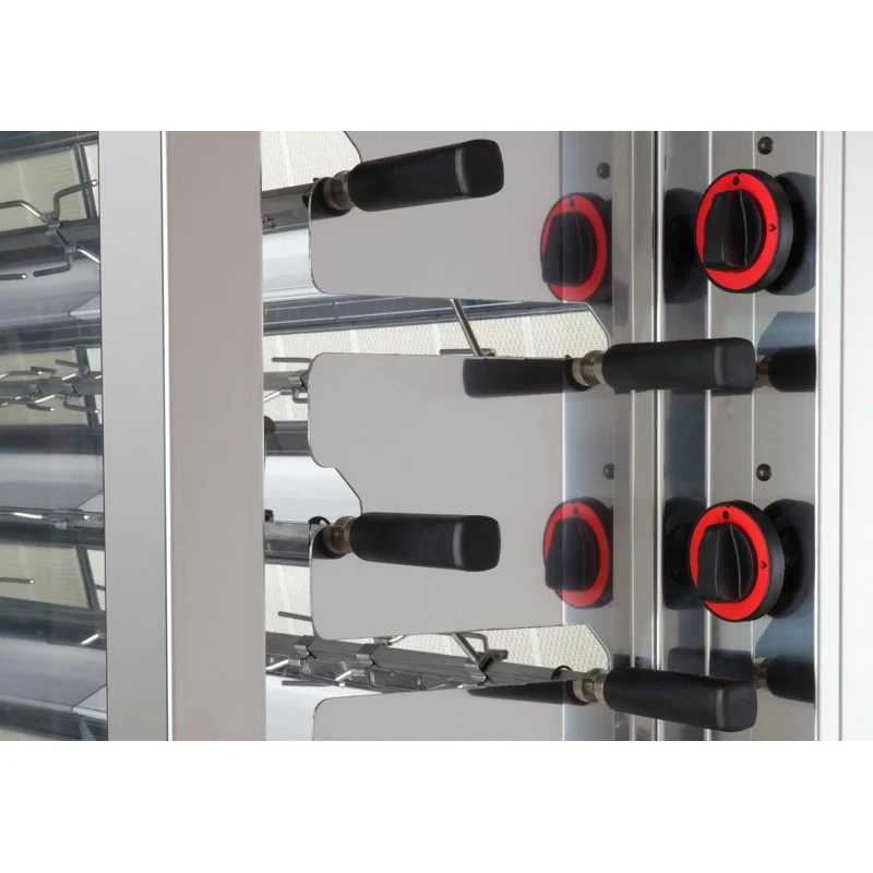 Rôtissoire électrique 66 poulets - 11 broches - 11 Doble EKO-E 55 L 25.2 kW - Feca