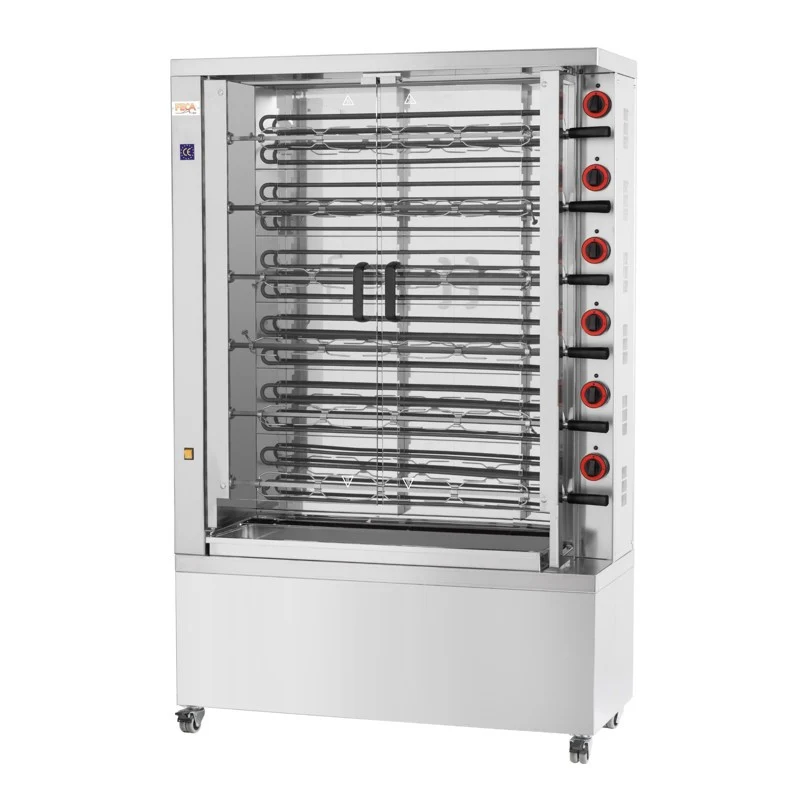 Rôtissoire électrique 36 poulets - 6 broches - 630 EKO-E 30 L 25.2 kW - Feca