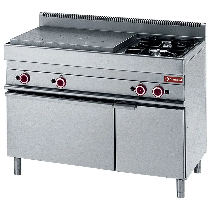 Fourneau gaz 2 feux / plaque G - four gaz - Diamond