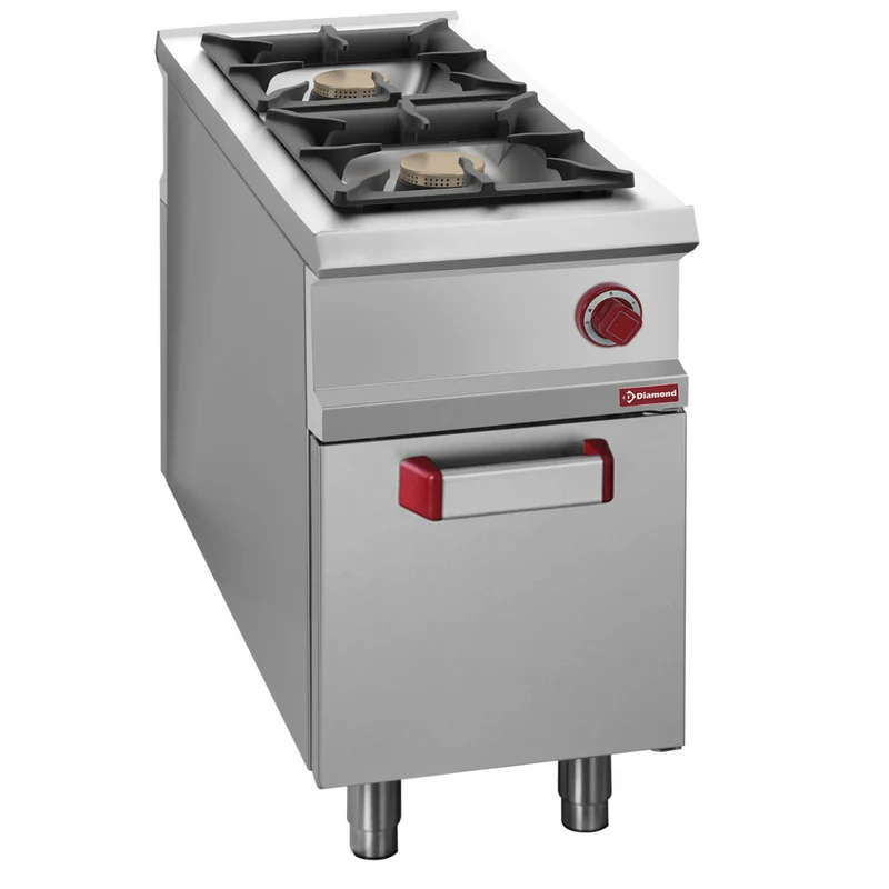 Fourneau 2 feux gaz - armoire-GN1/1 - Diamond